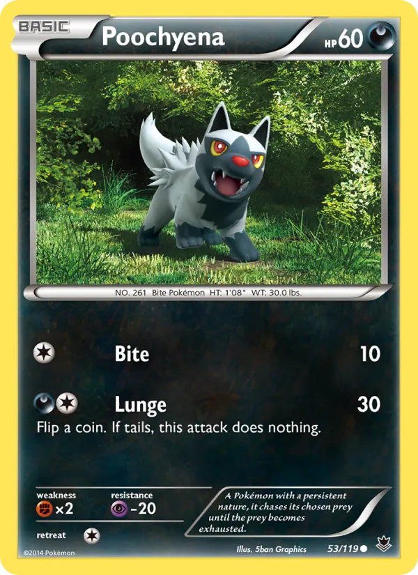 Poochyena - Phantom Forces Pokemon Card