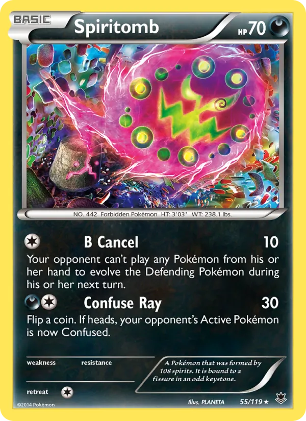 Spiritomb - Phantom Forces Pokemon Card