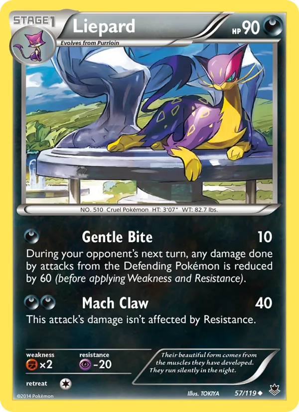 Liepard - Phantom Forces Pokemon Card