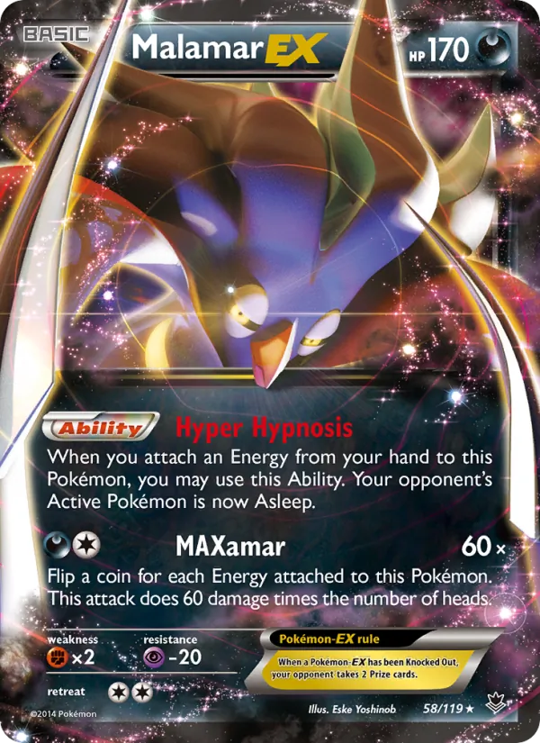 Malamar EX - Phantom Forces Pokemon Card