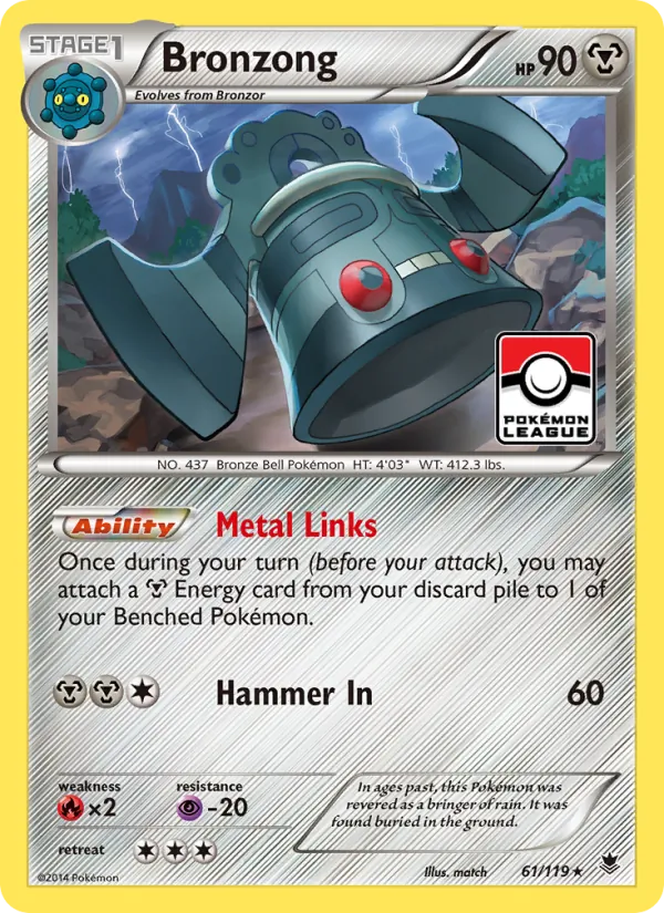 Bronzong - Phantom Forces Pokemon Card
