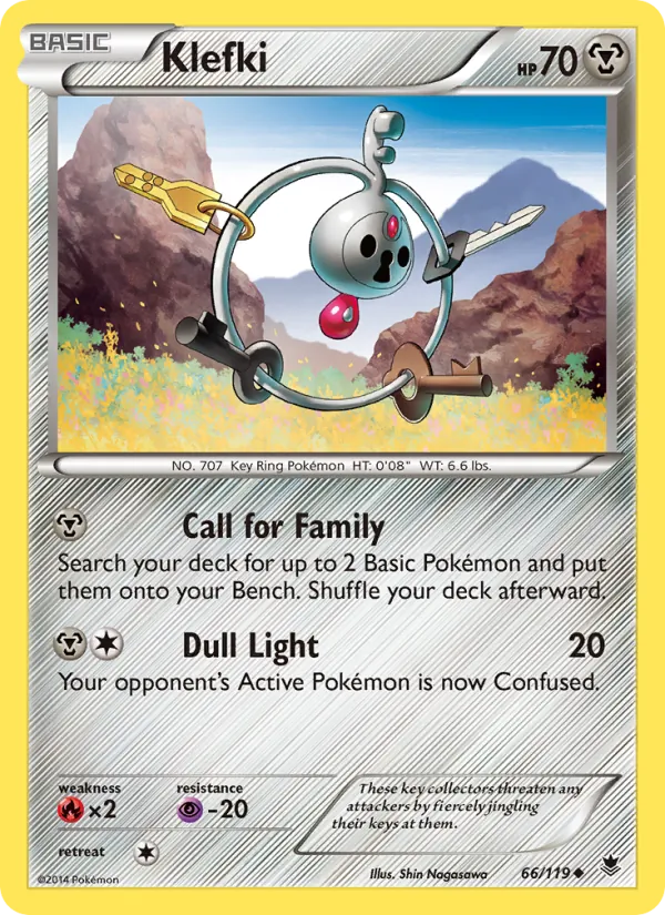 Klefki - Phantom Forces Pokemon Card
