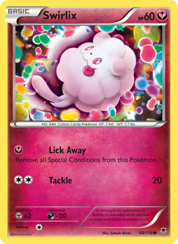 Swirlix - Phantom Forces Pokemon Card