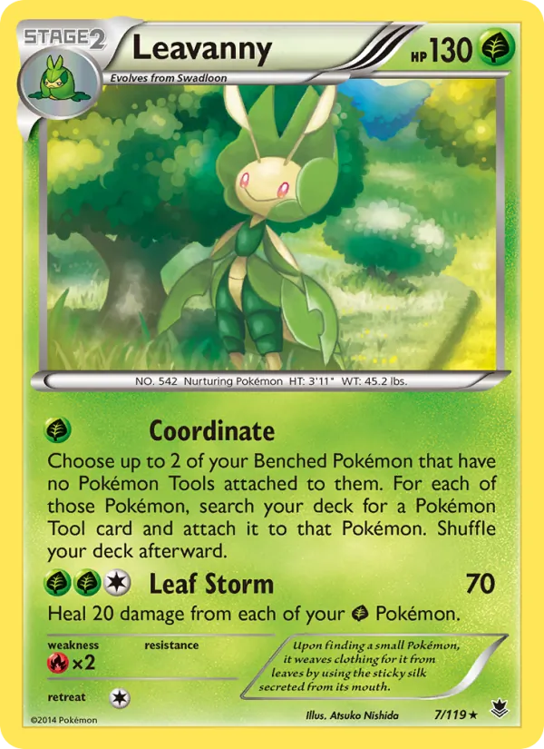 Leavanny - Phantom Forces Pokemon Card