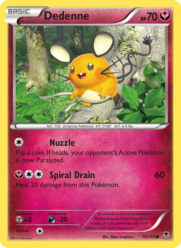 Dedenne - Phantom Forces Pokemon Card
