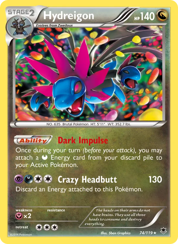 Hydreigon - Phantom Forces Pokemon Card