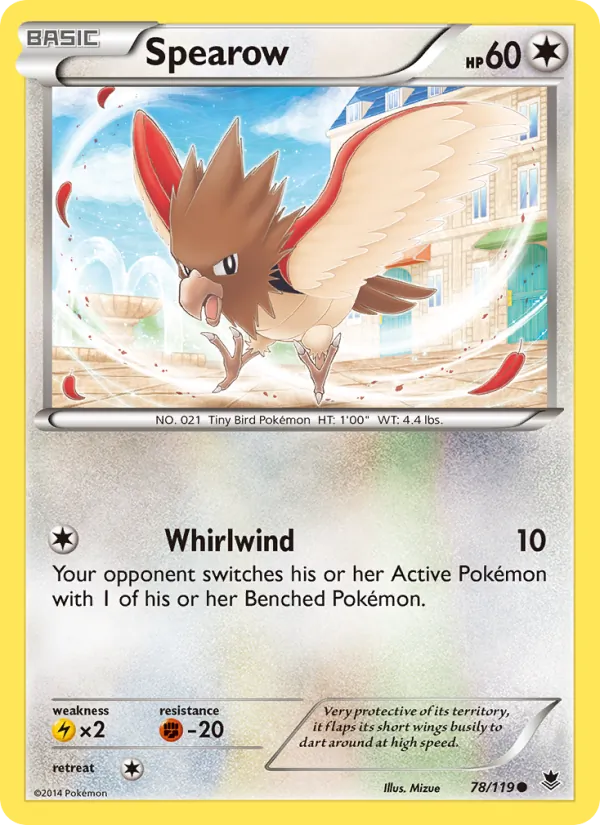 Spearow - Phantom Forces Pokemon Card
