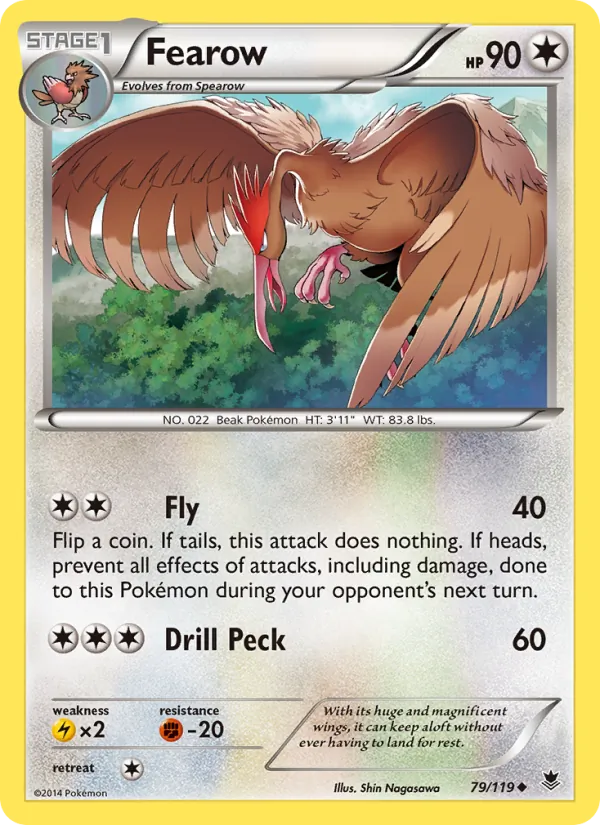 Fearow - Phantom Forces Pokemon Card