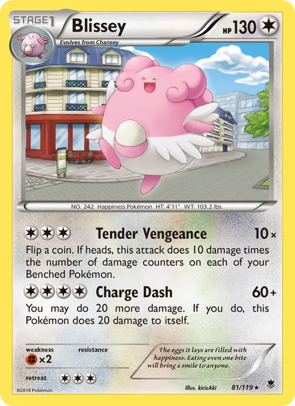 Blissey - Phantom Forces Pokemon Card