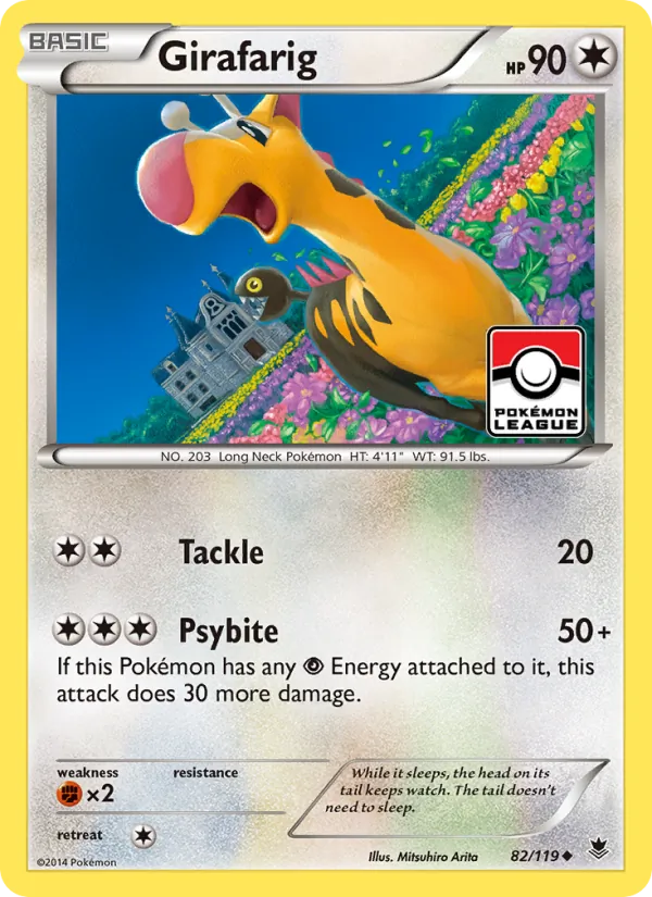 Girafarig - Phantom Forces Pokemon Card