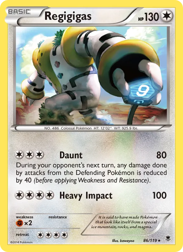 Regigigas - Phantom Forces Pokemon Card