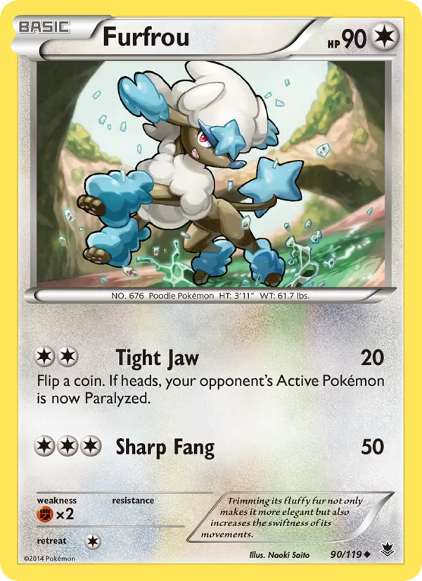 Furfrou - Phantom Forces Pokemon Card