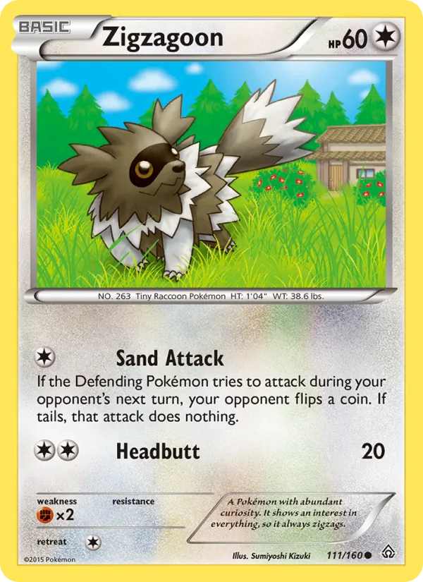 Zigzagoon - Primal Clash Pokemon Card