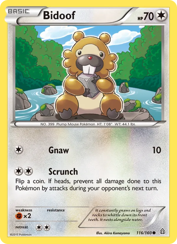 Bidoof - Primal Clash Pokemon Card