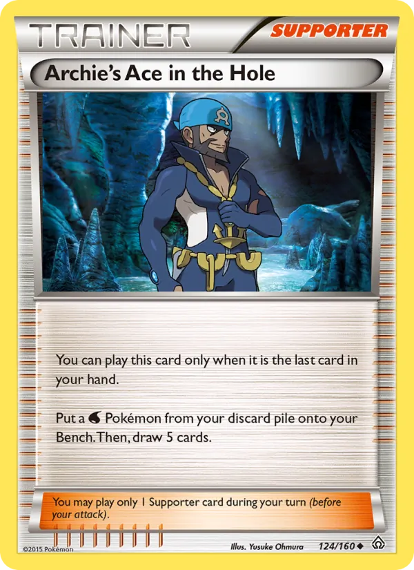 Archie's Ace in the Hole - Primal Clash Pokemon Card