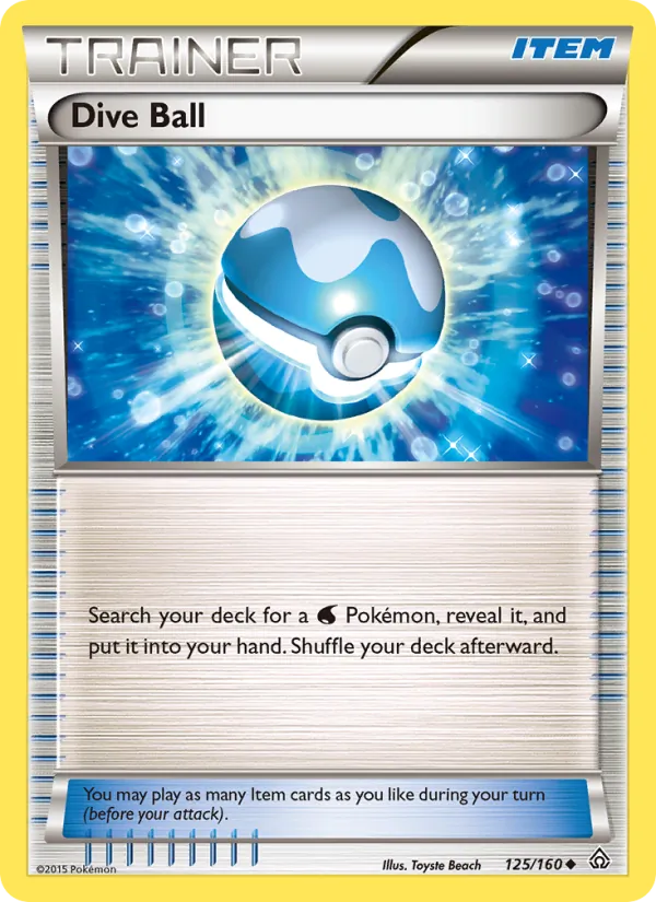 Dive Ball - Primal Clash Pokemon Card
