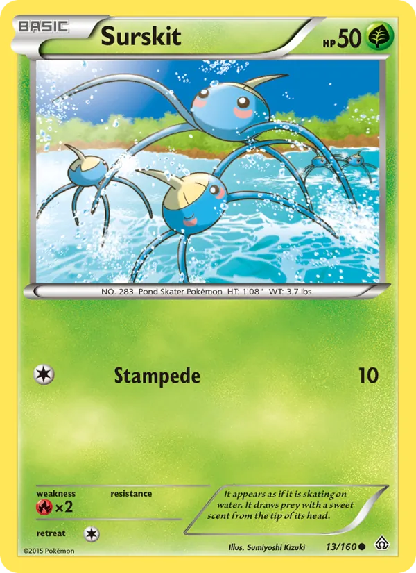 Surskit - Primal Clash Pokemon Card
