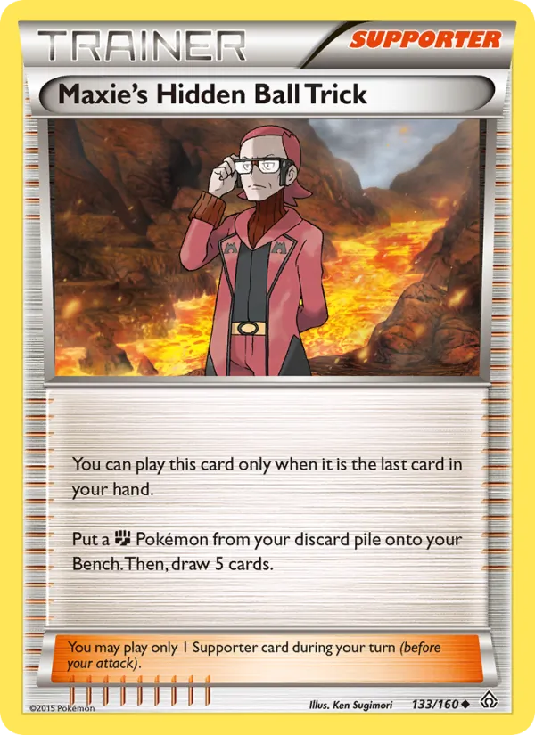 Maxie's Hidden Ball Trick - Primal Clash Pokemon Card