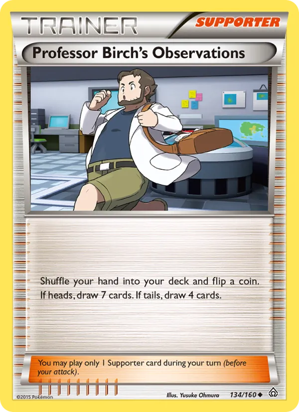 Professor Birch's Observations - Primal Clash Pokemon Card