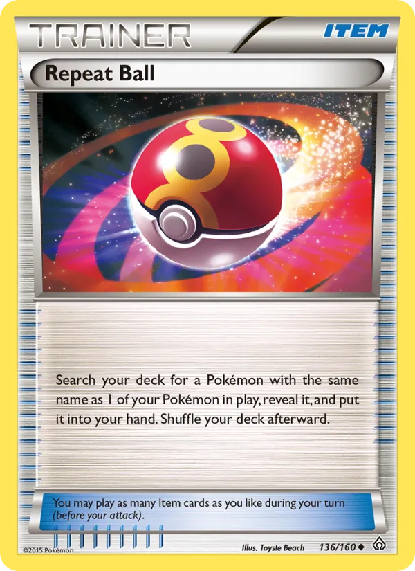 Repeat Ball - Primal Clash Pokemon Card