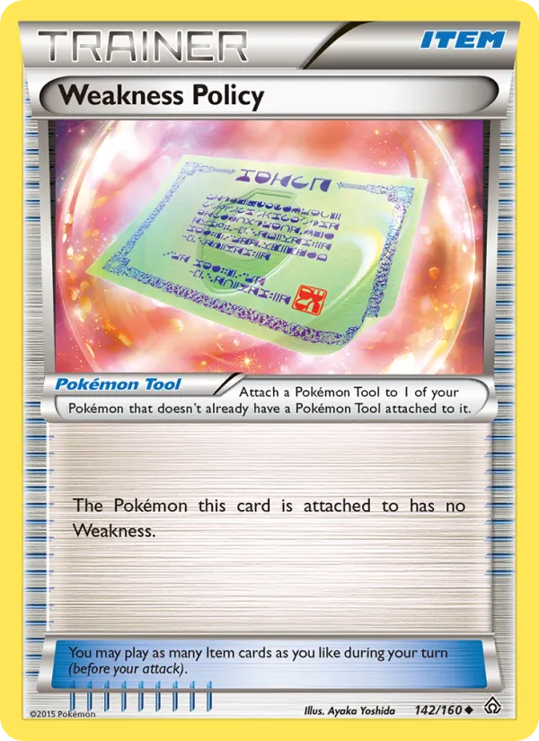 Weakness Policy - Primal Clash Pokemon Card