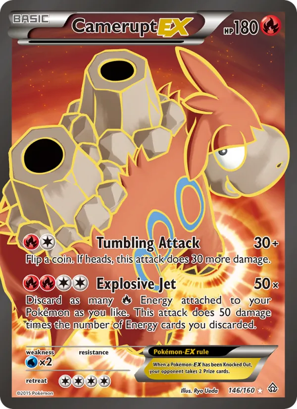 Camerupt EX - Primal Clash Pokemon Card