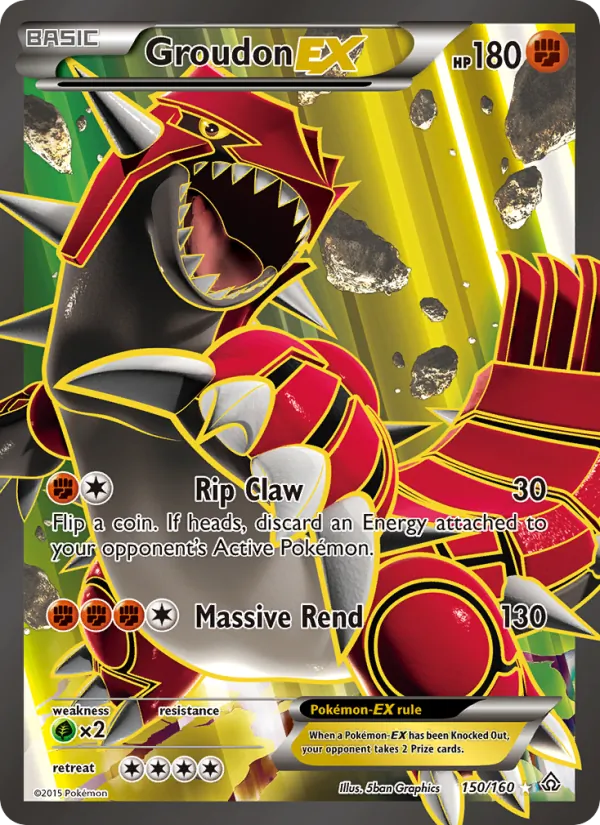 Groudon EX - Primal Clash Pokemon Card