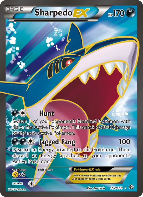 Sharpedo EX - Primal Clash Pokemon Card