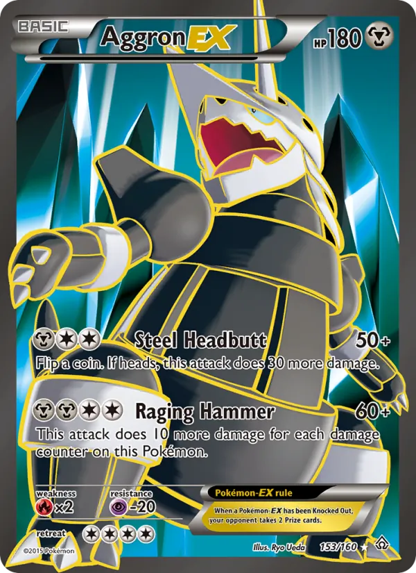 Aggron EX - Primal Clash Pokemon Card