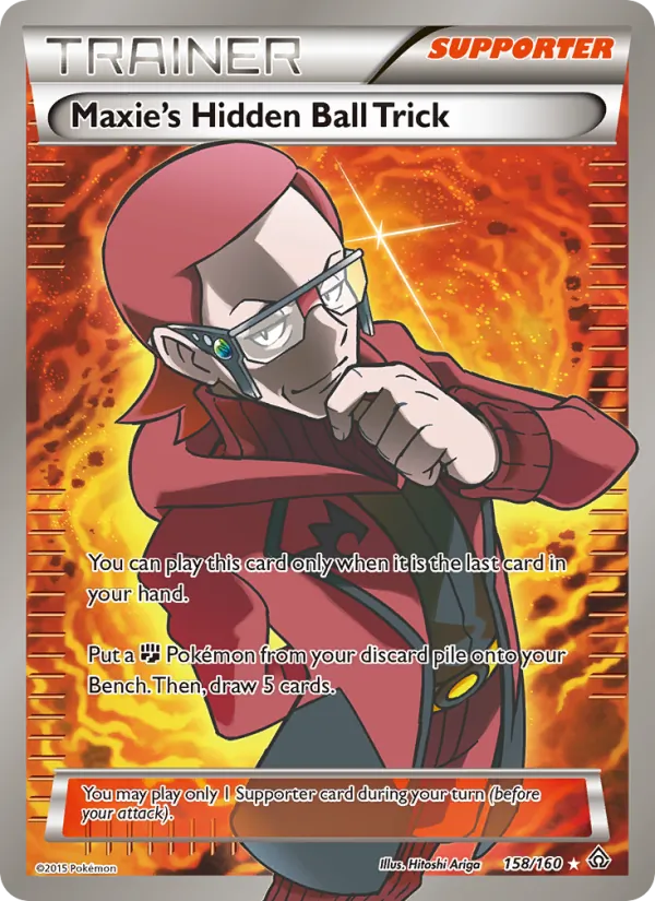 Maxie's Hidden Ball Trick - Primal Clash Pokemon Card