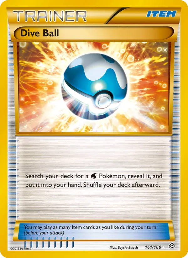 Dive Ball - Primal Clash Pokemon Card