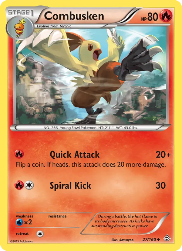 Combusken - Primal Clash Pokemon Card