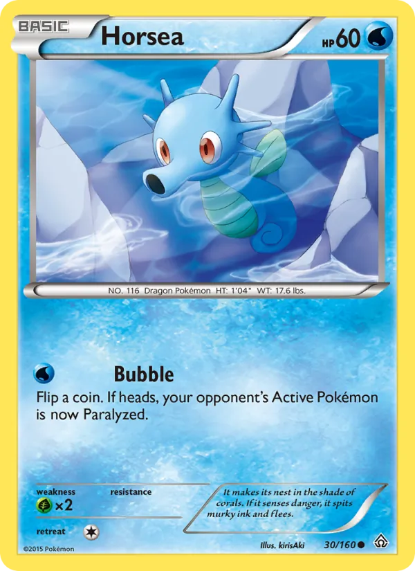 Horsea - Primal Clash Pokemon Card