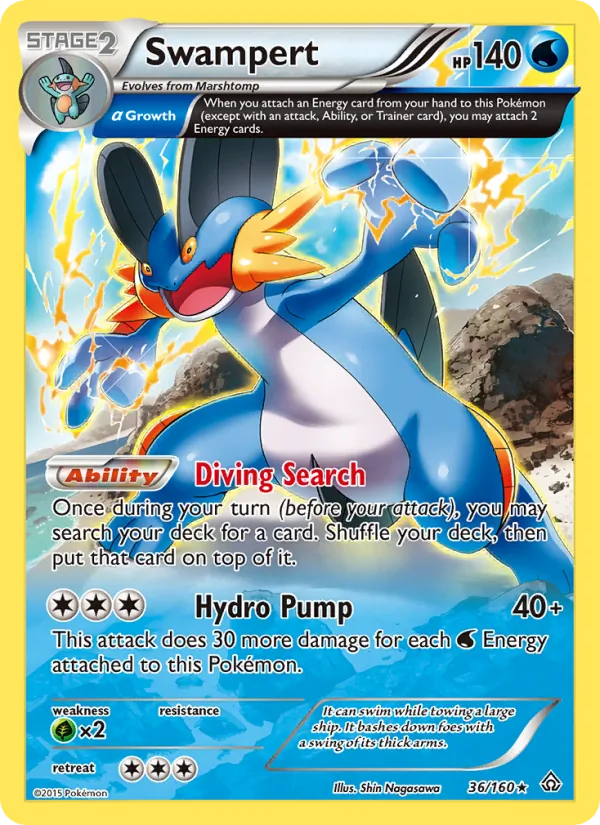 Swampert - Primal Clash Pokemon Card