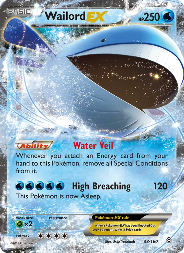 Wailord EX - Primal Clash Pokemon Card