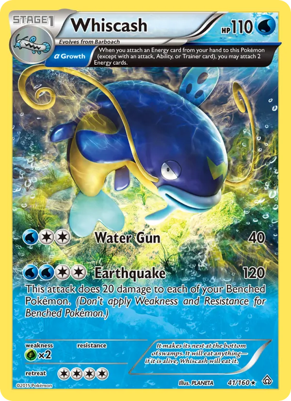 Whiscash - Primal Clash Pokemon Card