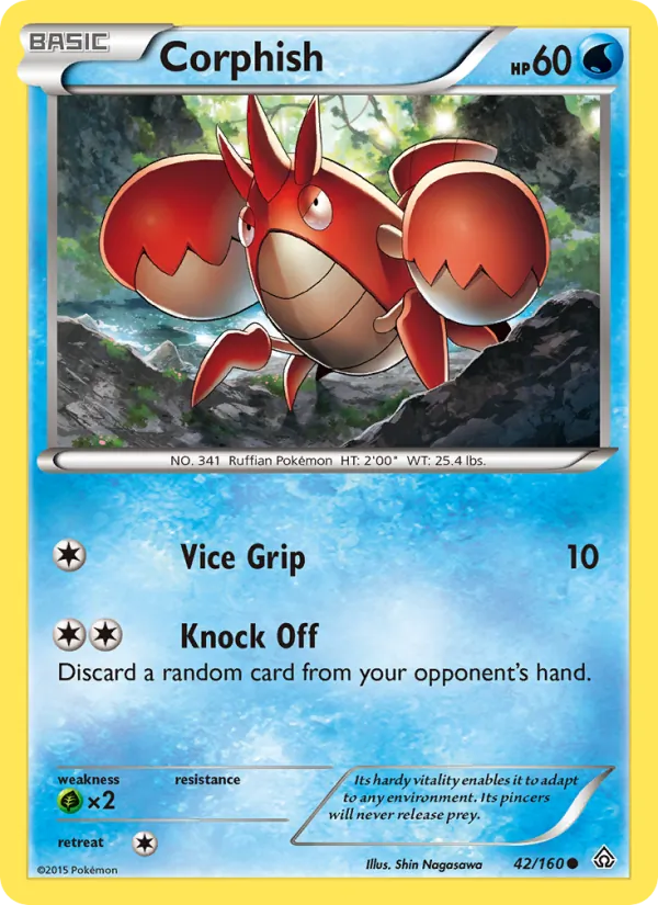 Corphish - Primal Clash Pokemon Card