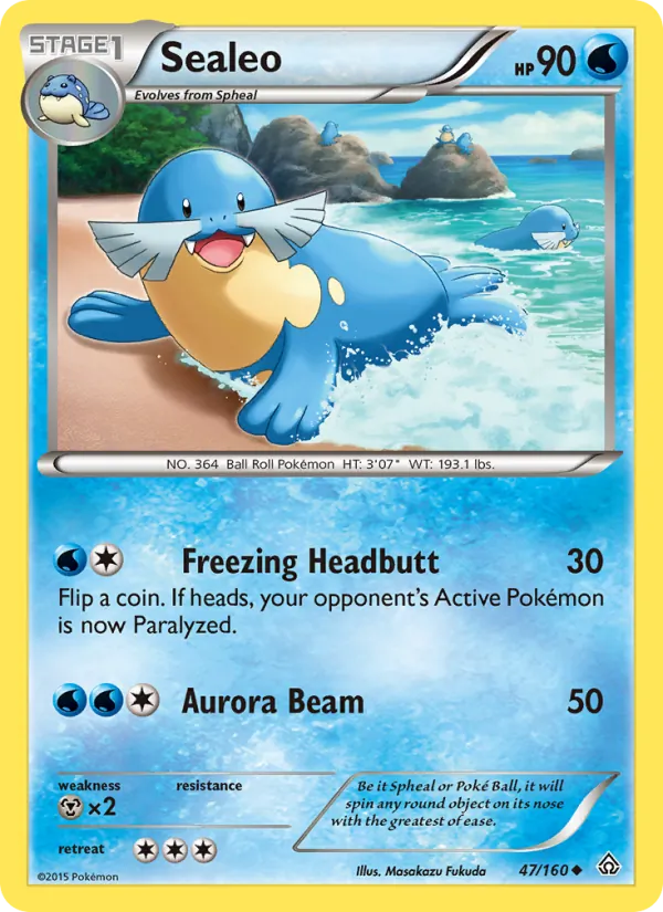 Sealeo - Primal Clash Pokemon Card
