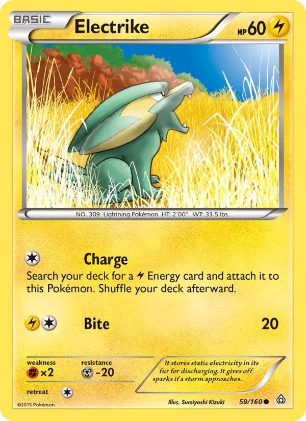 Electrike - Primal Clash Pokemon Card