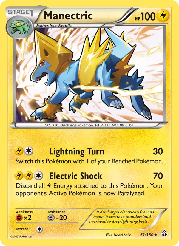 Manectric - Primal Clash Pokemon Card