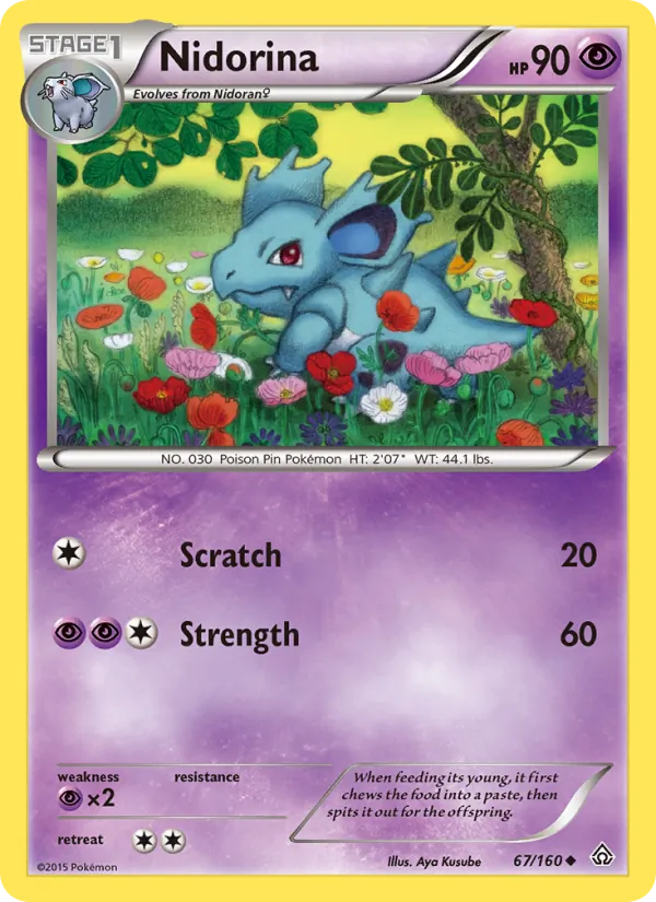 Nidorina - Primal Clash Pokemon Card