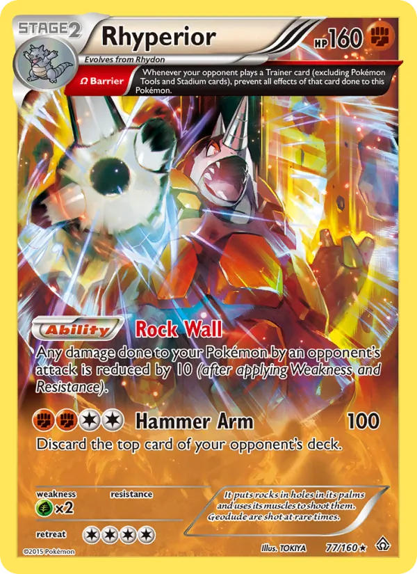 Rhyperior - Primal Clash Pokemon Card