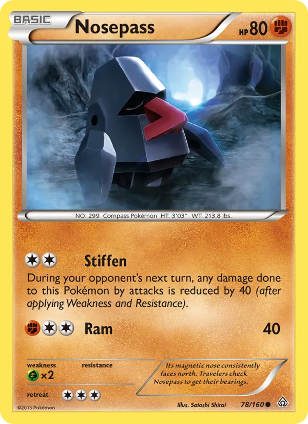 Nosepass - Primal Clash Pokemon Card