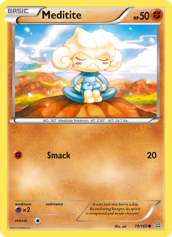 Meditite - Primal Clash Pokemon Card