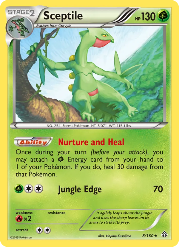 Sceptile - Primal Clash Pokemon Card