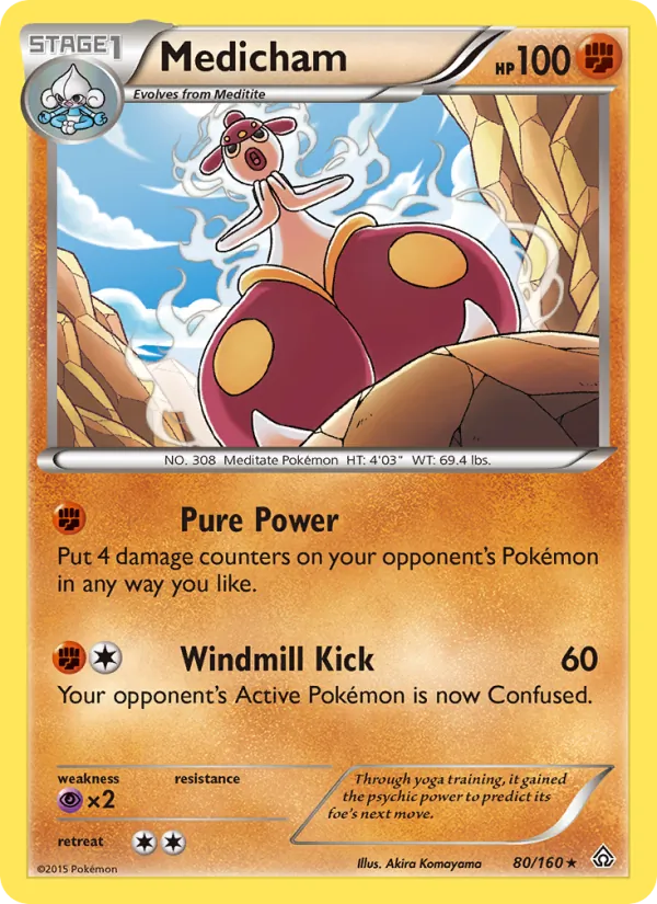Medicham - Primal Clash Pokemon Card