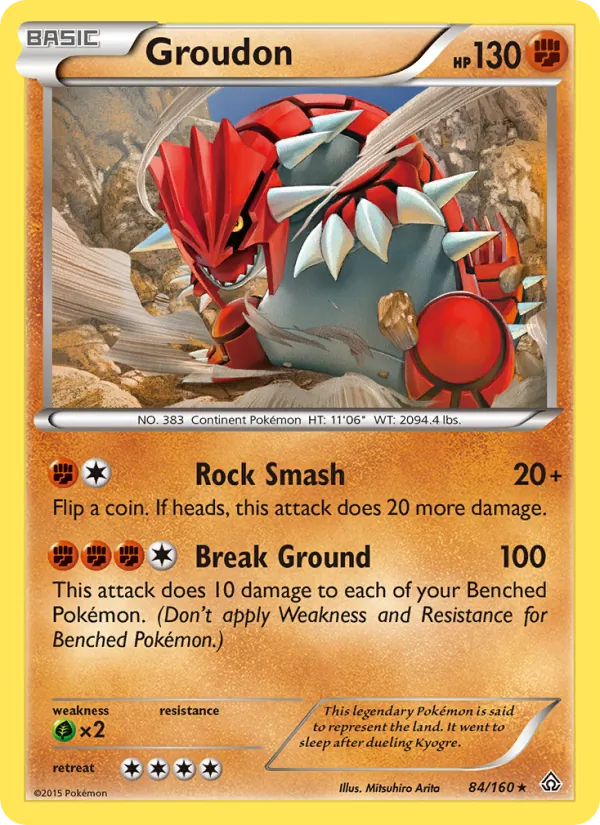 Groudon - Primal Clash Pokemon Card