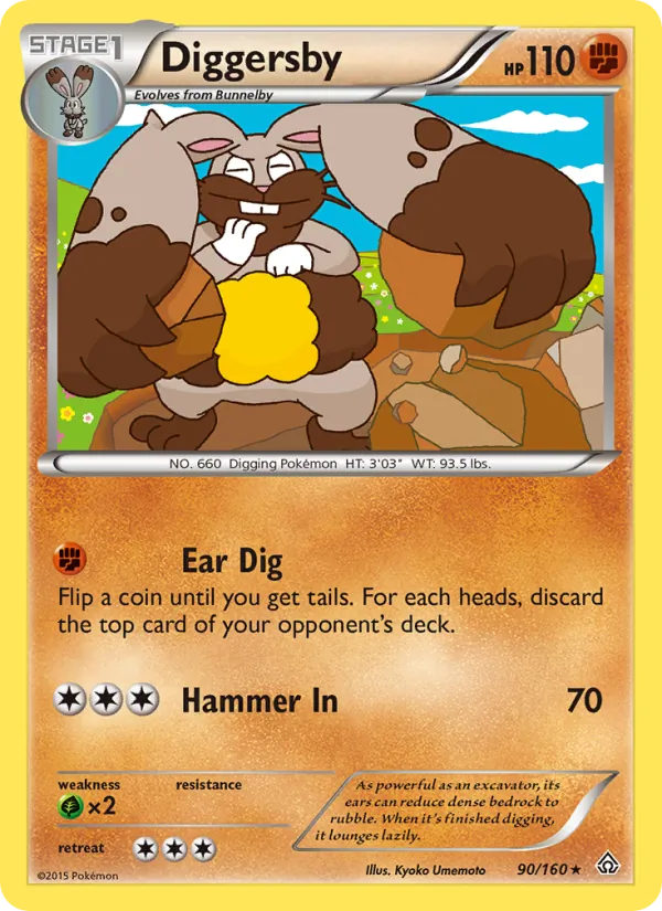 Diggersby - Primal Clash Pokemon Card