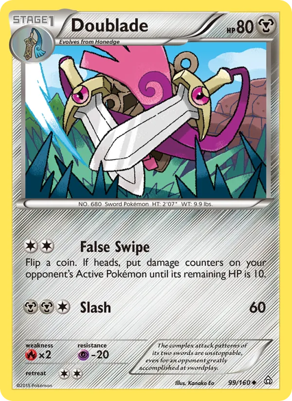 Doublade - Primal Clash Pokemon Card