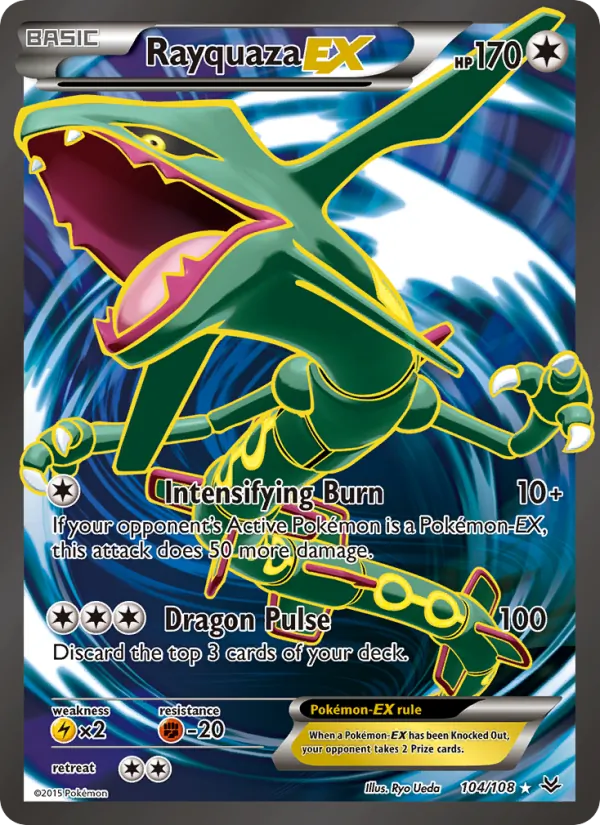 Rayquaza EX - Roaring Skies Pokemon Card